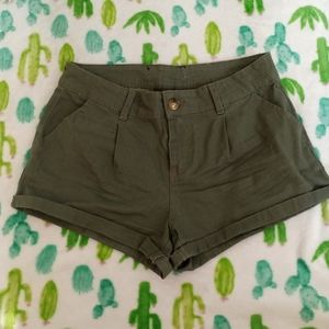 Green shorts